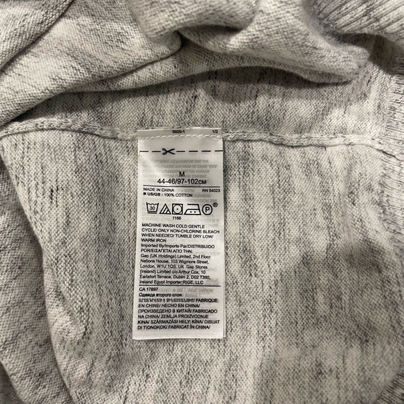 Banana Republic | Men’s Gray and Yellow Striped Sweater | size M | 100% cotton - Picture 5 of 5